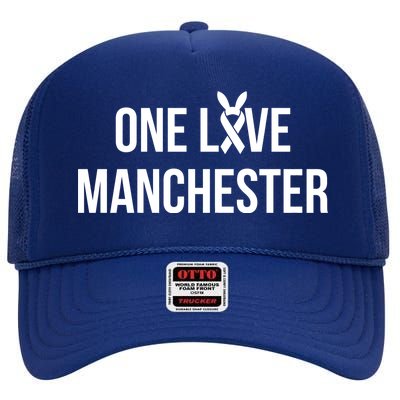 One Love Manchester United High Crown Mesh Back Trucker Hat