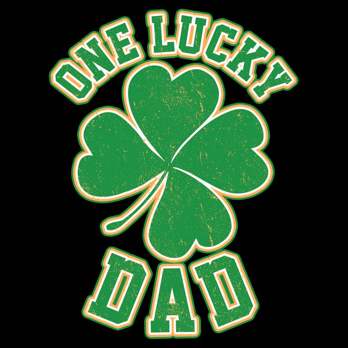One Lucky Dad Cooling Performance Crew T-Shirt