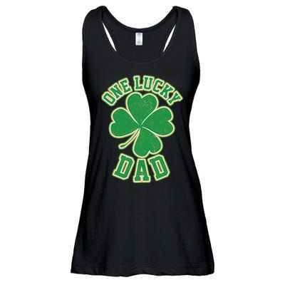 One Lucky Dad Ladies Essential Flowy Tank