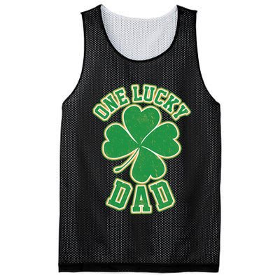 One Lucky Dad Mesh Reversible Basketball Jersey Tank