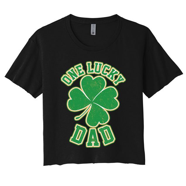 One Lucky Dad Crop Top
