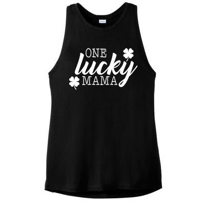 One Lucky Mama Ladies PosiCharge Tri-Blend Wicking Tank