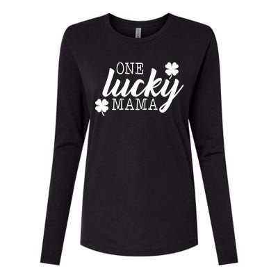 One Lucky Mama Womens Cotton Relaxed Long Sleeve T-Shirt