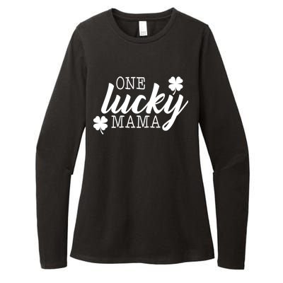 One Lucky Mama Womens CVC Long Sleeve Shirt