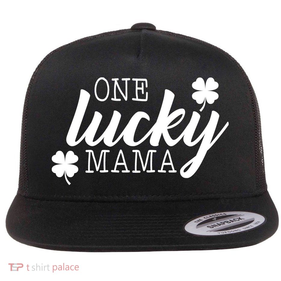 One Lucky Mama Flatbill Hat