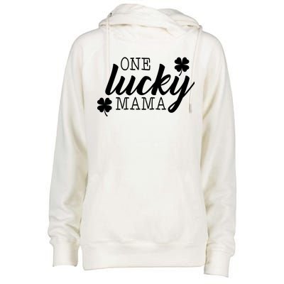 One Lucky Mama Womens Funnel Neck Pullover Hood