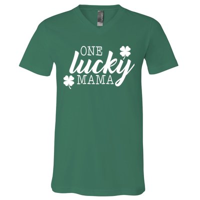 One Lucky Mama V-Neck T-Shirt