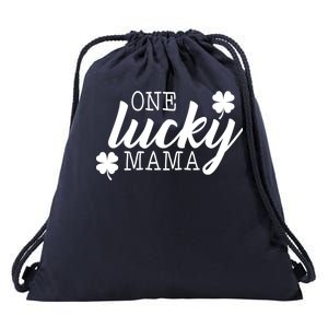 One Lucky Mama Drawstring Bag