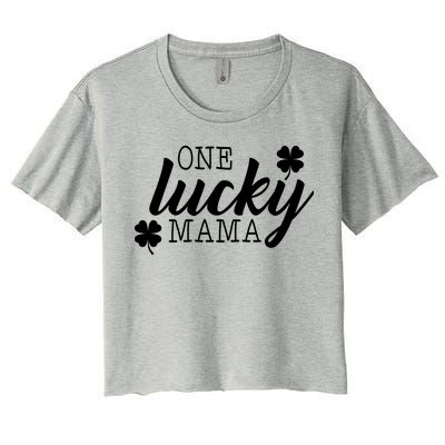 One Lucky Mama Women's Crop Top Tee