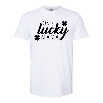 One Lucky Mama Softstyle CVC T-Shirt