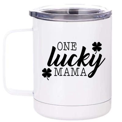 One Lucky Mama 12 oz Stainless Steel Tumbler Cup