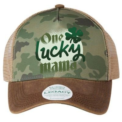 One Lucky Mama Irish Clover Legacy Tie Dye Trucker Hat