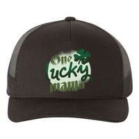 One Lucky Mama Irish Clover Yupoong Adult 5-Panel Trucker Hat