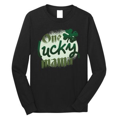 One Lucky Mama Irish Clover Long Sleeve Shirt