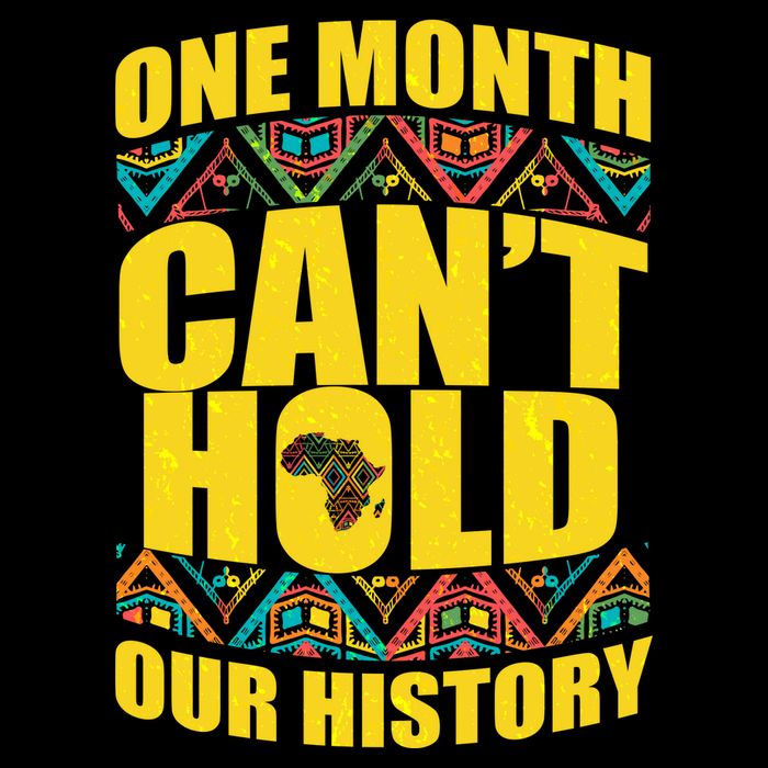 One Month Can't Hold Our History Drawstring Bag