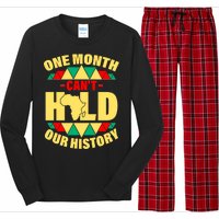 One Month Can't Hold Our History Africa Pride Long Sleeve Pajama Set