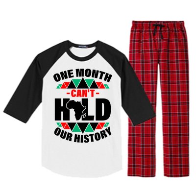 One Month Can't Hold Our History Africa Pride Raglan Sleeve Pajama Set