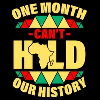 One Month Can't Hold Our History Africa Pride Zip Tote Bag