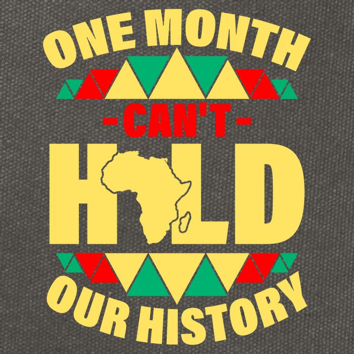One Month Can't Hold Our History Africa Pride Cotton Canvas Backpack