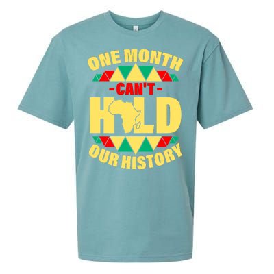 One Month Can't Hold Our History Africa Pride Sueded Cloud Jersey T-Shirt