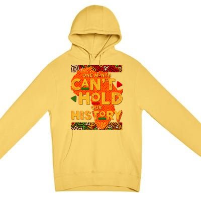 One Month Can't Hold Our History African Colors Premium Pullover Hoodie