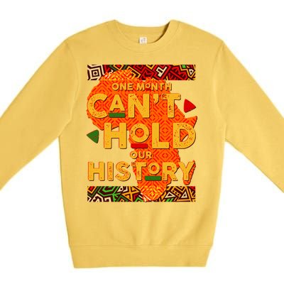 One Month Can't Hold Our History African Colors Premium Crewneck Sweatshirt