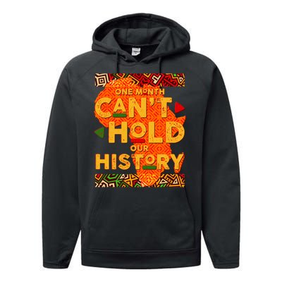 One Month Can't Hold Our History African Colors Performance Fleece Hoodie