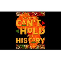 One Month Can't Hold Our History African Colors Bumper Sticker