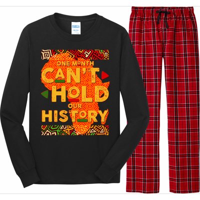 One Month Can't Hold Our History African Colors Long Sleeve Pajama Set