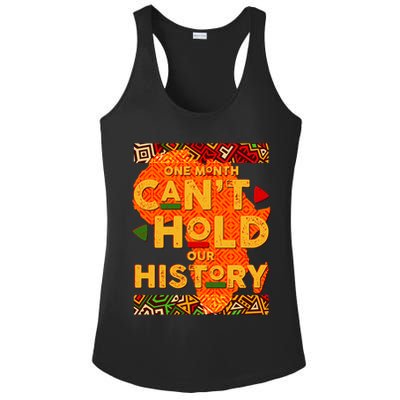 One Month Can't Hold Our History African Colors Ladies PosiCharge Competitor Racerback Tank