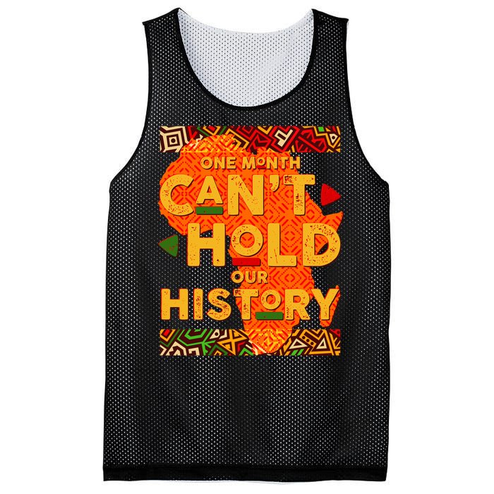 One Month Can't Hold Our History African Colors Mesh Reversible Basketball Jersey Tank