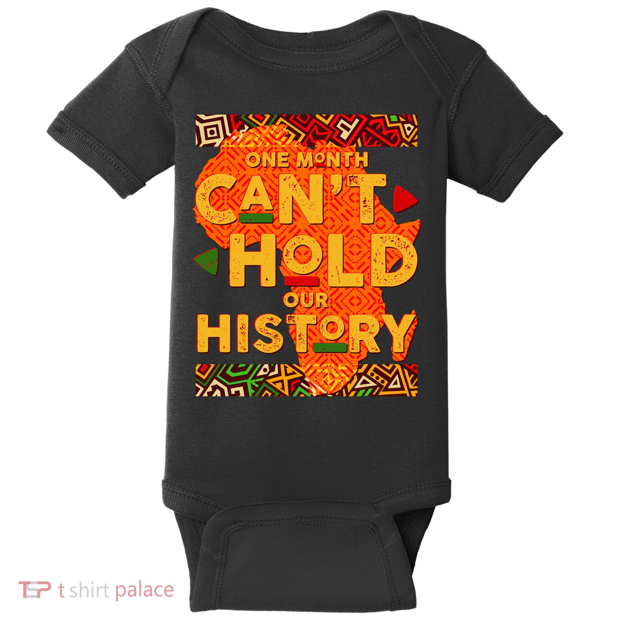 One Month Can't Hold Our History African Colors Baby Bodysuit