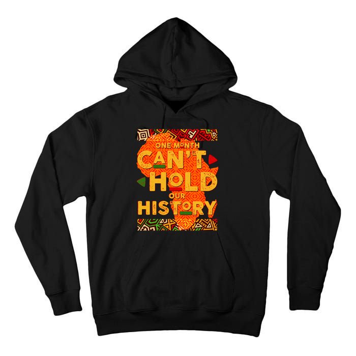 One Month Can't Hold Our History African Colors Tall Hoodie