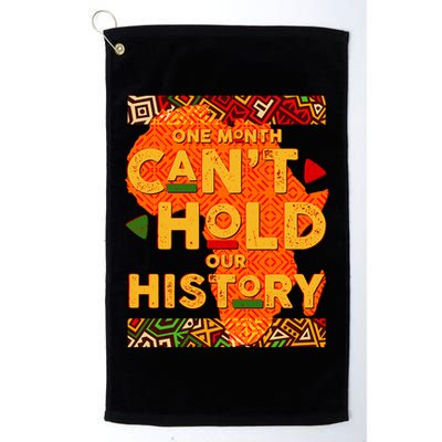 One Month Can't Hold Our History African Colors Golf Towel