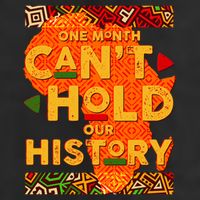 One Month Can't Hold Our History African Colors Golf Towel