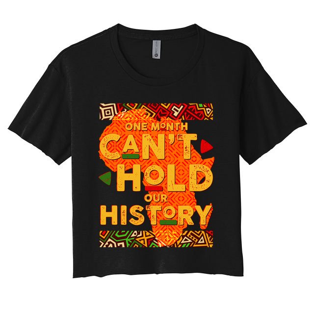 One Month Can't Hold Our History African Colors Crop Top