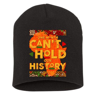 One Month Can't Hold Our History African Colors Short Acrylic Beanie