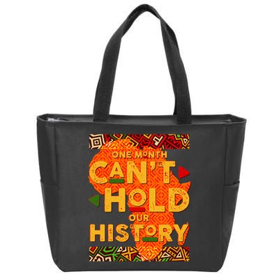One Month Can't Hold Our History African Colors Zip Tote Bag
