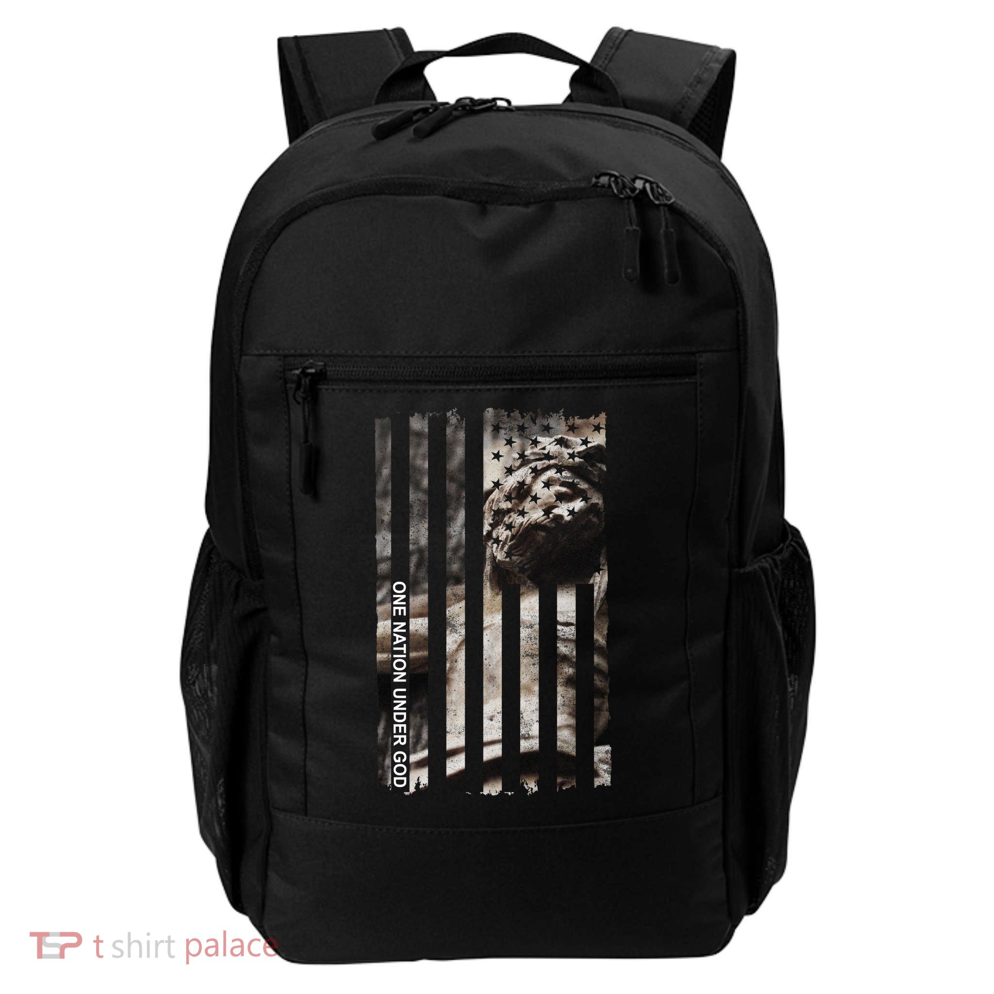 One Nation Under God American Jesus Flag Backpack