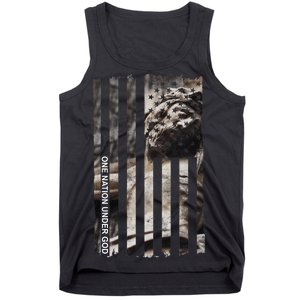 One Nation Under God American Jesus Flag Tank Top