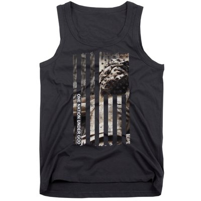One Nation Under God American Jesus Flag Tank Top