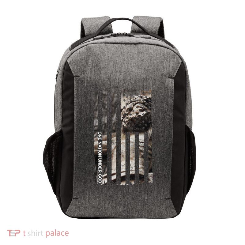 One Nation Under God American Jesus Flag Vector Backpack