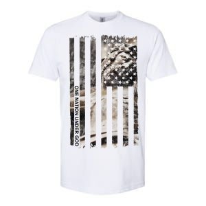 One Nation Under God American Jesus Flag Softstyle CVC T-Shirt