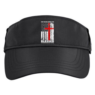 One Nation Under God Blessed Adult Drive Performance Visor