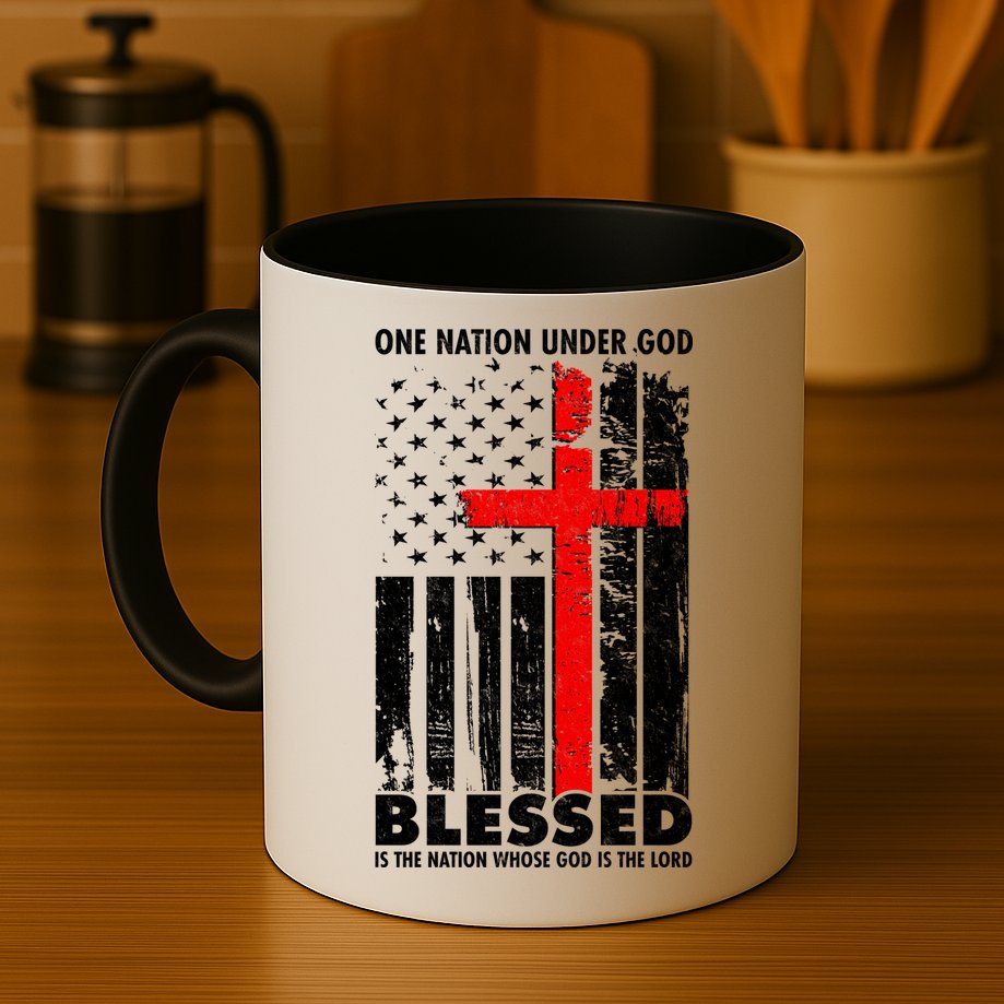 One Nation Under God Blessed Mug