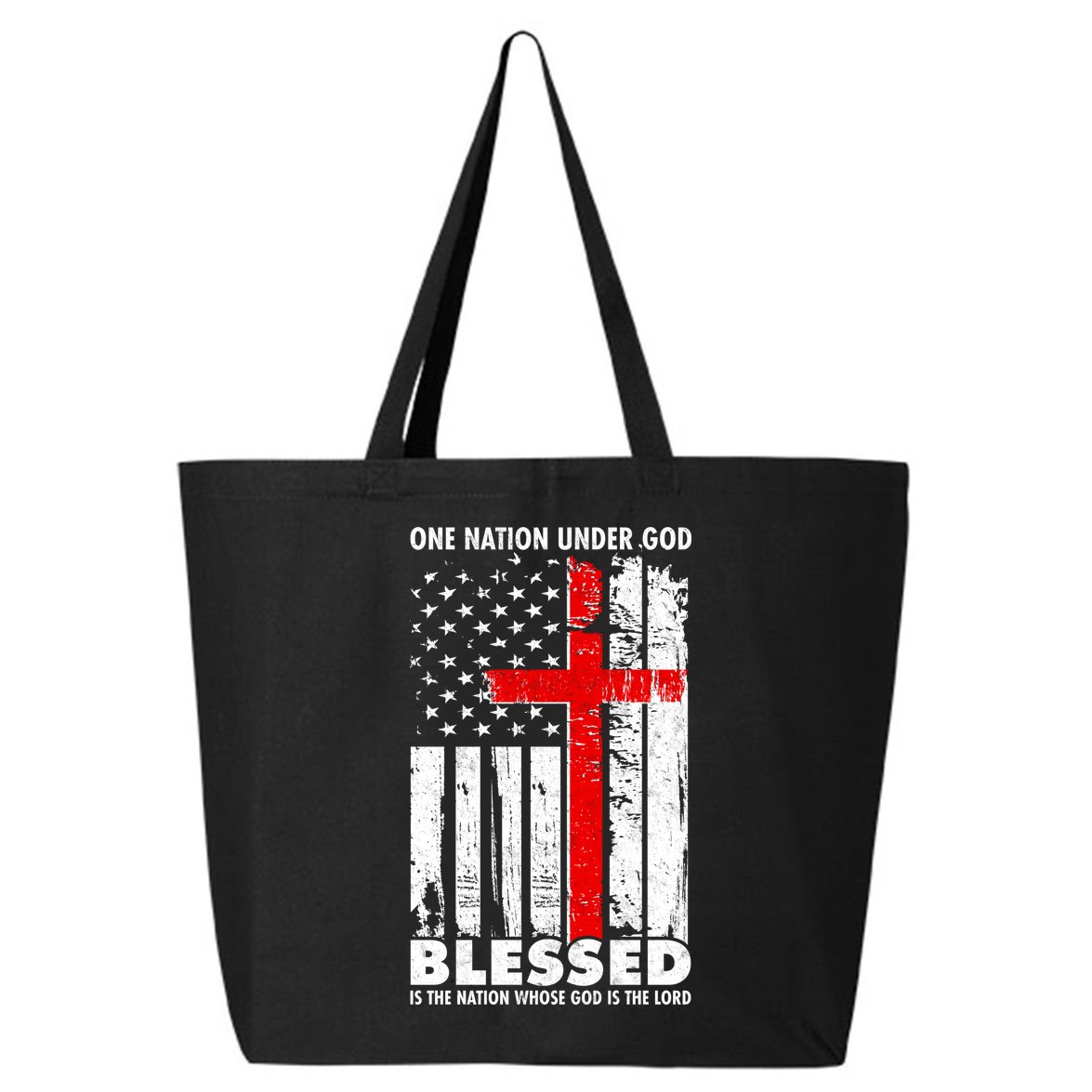 One Nation Under God Blessed 25L Jumbo Tote