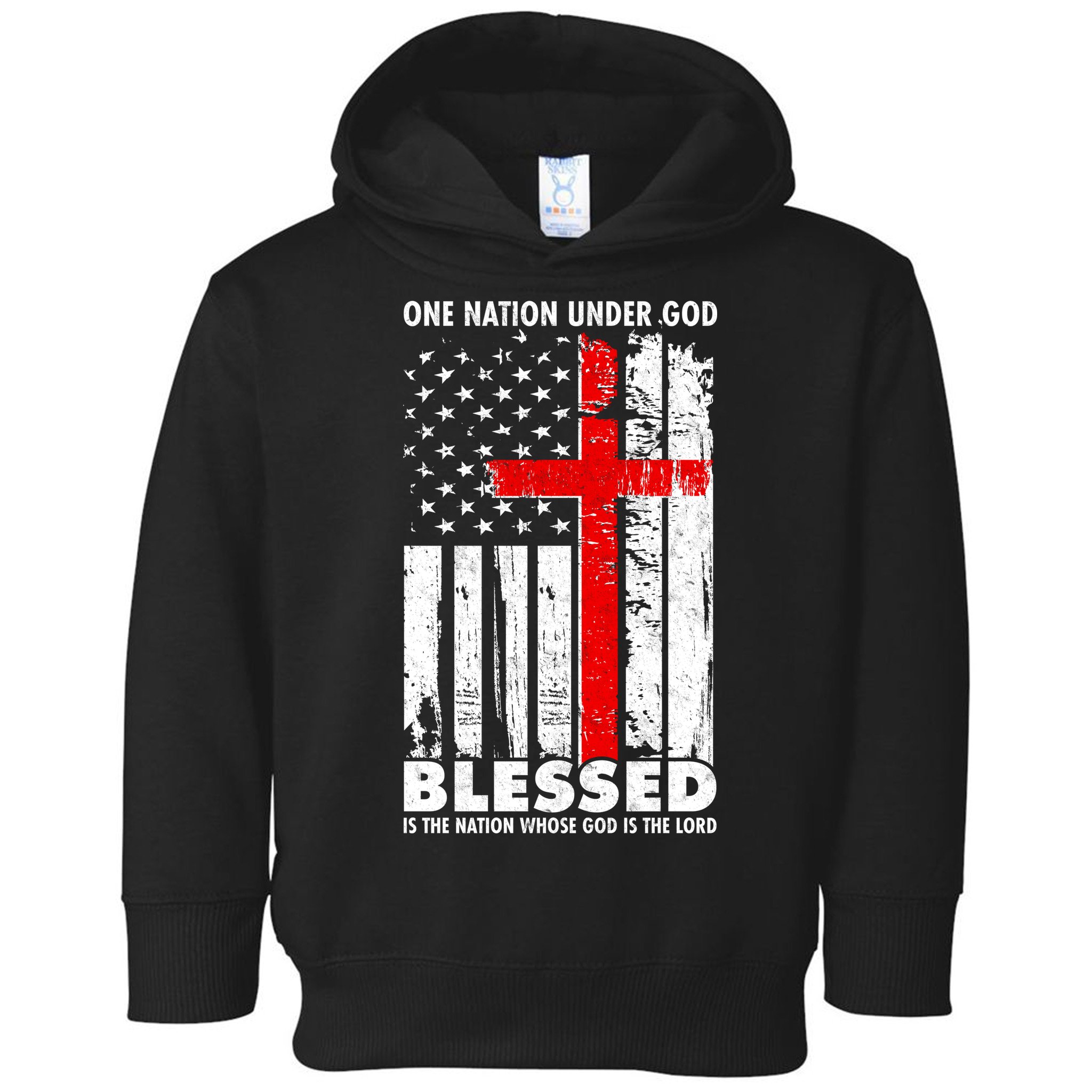 One Nation Under God Blessed Toddler Hoodie