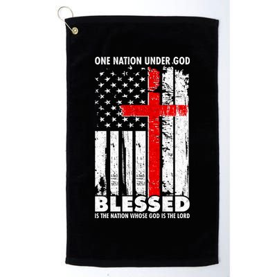 One Nation Under God Blessed Golf Towel