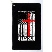 One Nation Under God Blessed Golf Towel