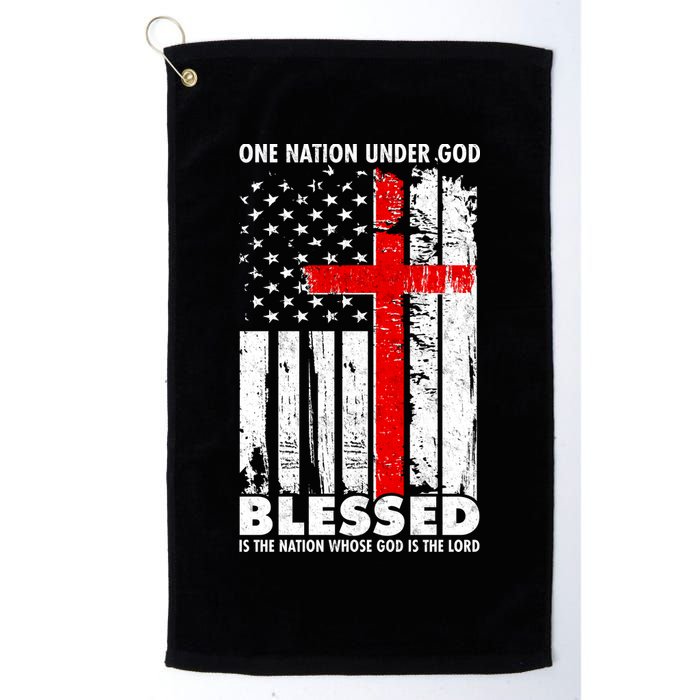 One Nation Under God Blessed Golf Towel
